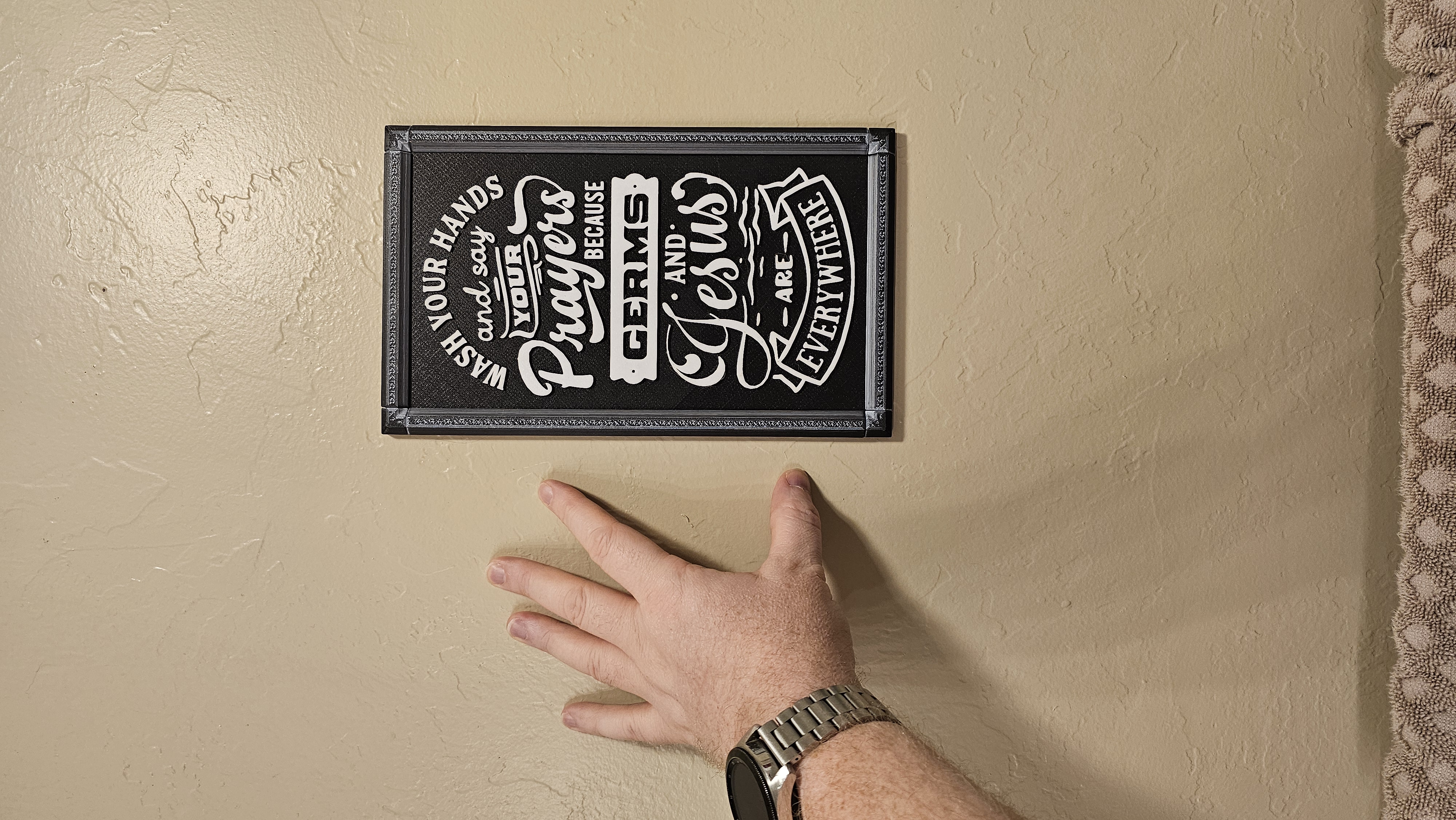 Decorative Craft Sign - 3D printed home decor sign